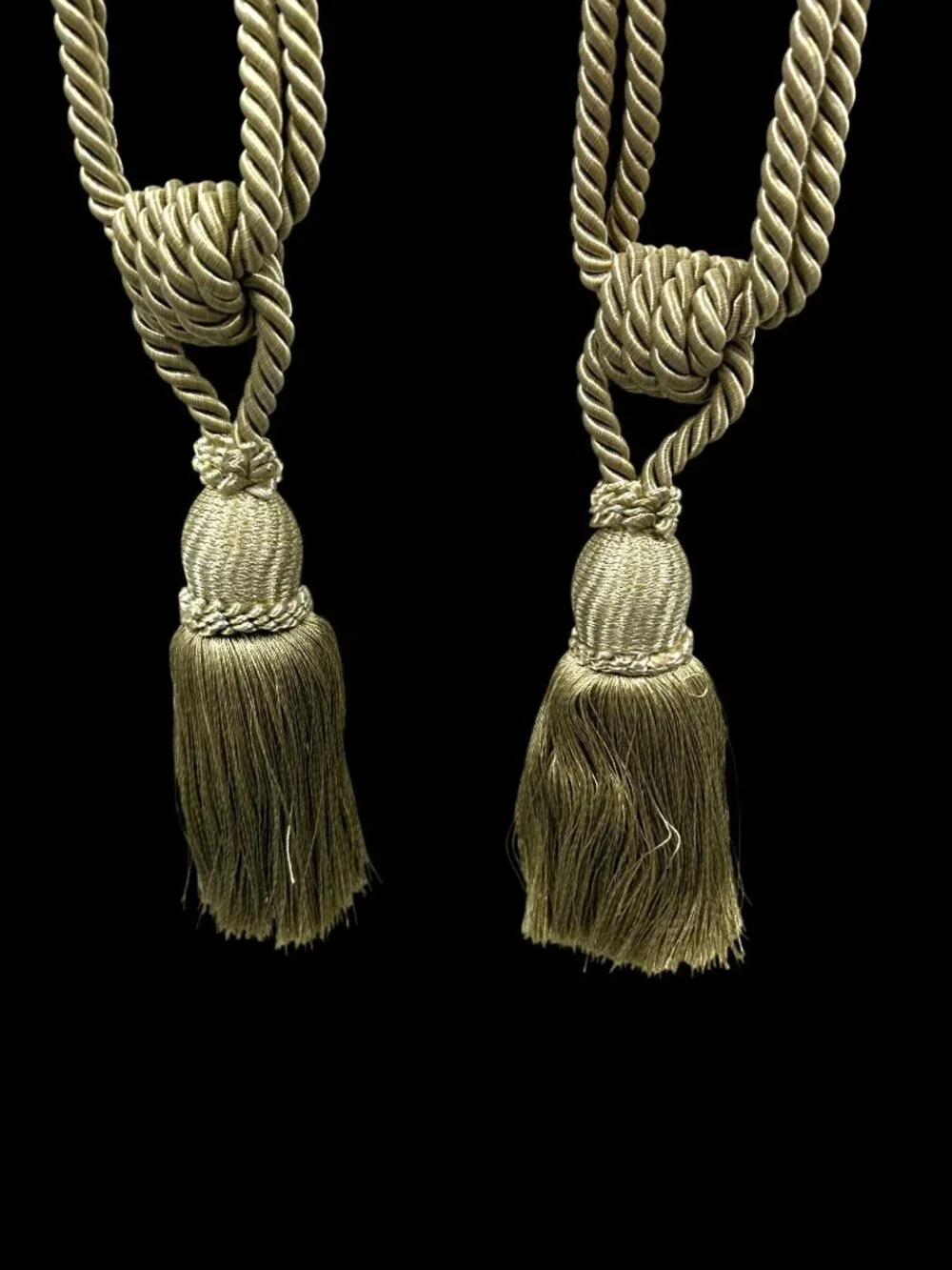 Large Luxury Curtain Tassels Tiebacks Polyester Silk Sage Green 21